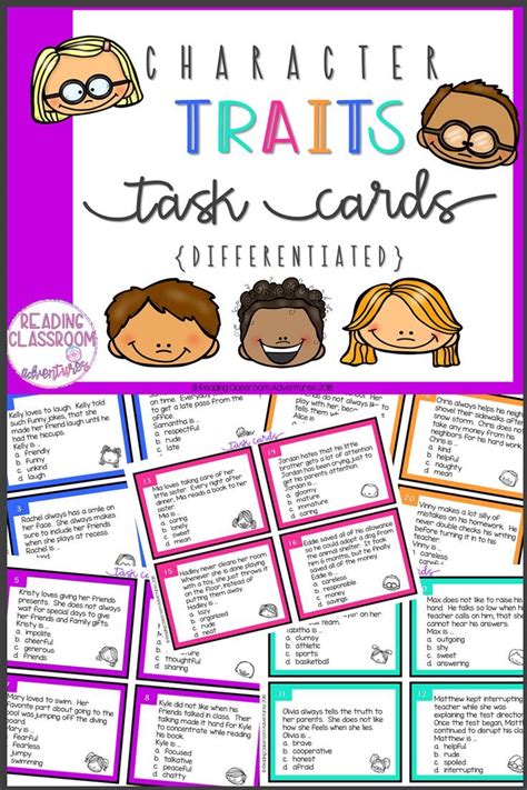 Printable Character Trait Cards
